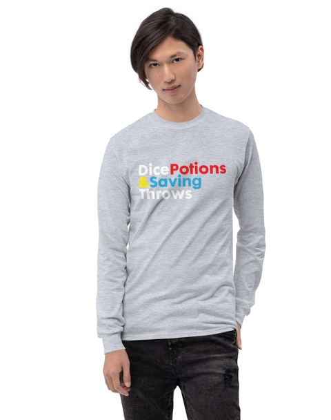 Dice, Potions &amp; Saving Throws Long Sleeve Shirt