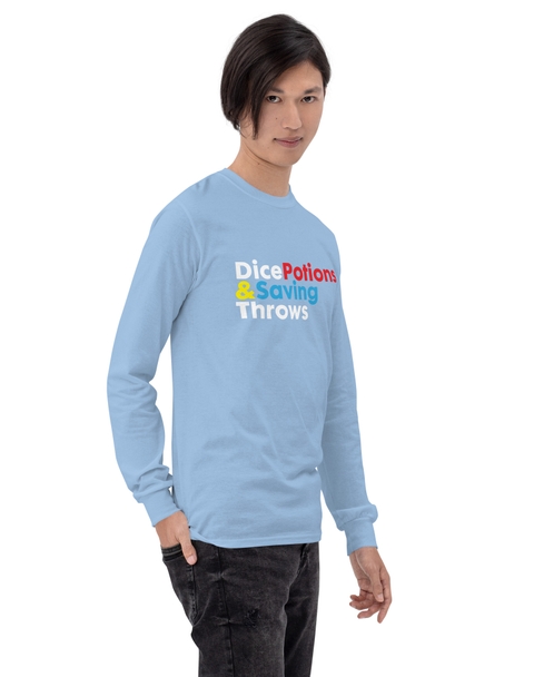 Dice, Potions &amp; Saving Throws Long Sleeve Shirt
